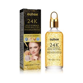 Xiulilydai 24K Gold Essence Facial Serum, 30ml, Moisturizing and Brightening