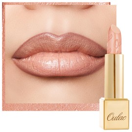 Oulac Matte Lipstick with Metallic Shine, Comfortable Creamy Texture, Smooth No Grainy Feeling, Vegan & Gluten Free, Full-Coverage Lip Colour 4.3 g, GM06 Hugs