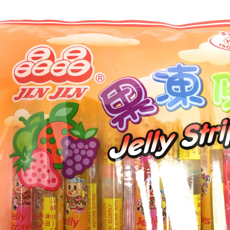 Jin Jin - Jelly Strip (Jelly Filled Straws in Assorted