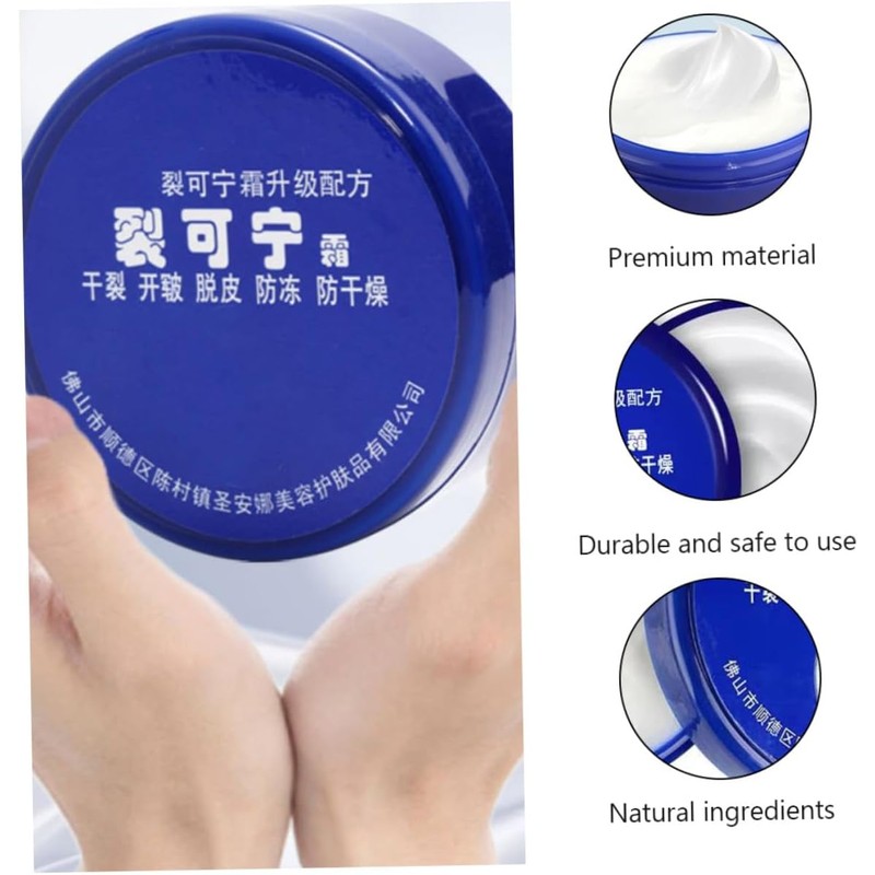 Crema para Manos Hidratante 85g, Azul, 3 Piezas, Reparadora Manos