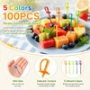 Wowagoga 3.35 Inch Plastic Sword Picks Food Toothpicks Fruit Fork