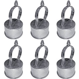 Jake Sales Chain Link Fence Loop Cap Eye Top - Use for 1-7/8" Outside Diameter Fence Posts and 1-5/8" Top Rail Outside Diameter Pipe - Aluminum Chain Link Fence Eye Top Loop Cap - (Qty 6)