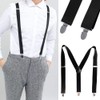 YFFSFDC Men's Y-Shaped Suspenders, Width 1.4 inches (35 mm), Unisex,