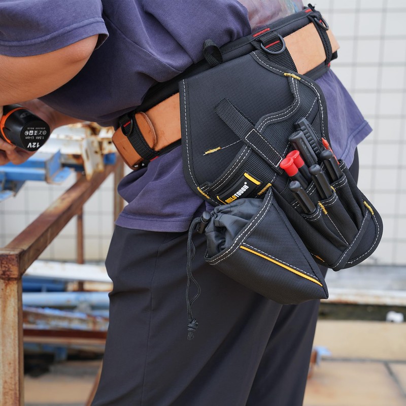 MELOTOUGH Drill Holster Impact Driver Holster with Bit Pouch Heavy