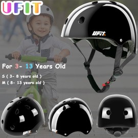 Children's Helmet Adjustable Dial Removable Inner Lining Ventilation Multisport Cycling Skateboard Scooter Scooter Ice Skate BMX for Youth Boys Girls 3 to 13 Years