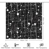 4PCS/Set Abstract Line Spot Splash Shower Curtain 72W X 72L,