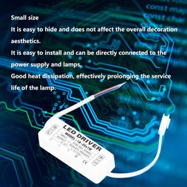 LED Power Driver, Output 54‑87VDC Portable LED Driver Input AC85‑265V 18‑25X1W for Home for Living Room