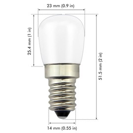 Poeland E14 Led Light Bulb 1.5W 120V Pack of 4 Warm White