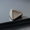 Myxekllo Brushed Nickel Cabinet Knob, Zinc Alloy Triangle Cabinet Dresser