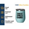 Personal Trainer Teal Edition Wine Tumbler 12oz - Sweat Smiles