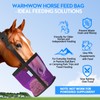 WARMWOW Horse Feed Bag Pack of 2, Feed Bags for