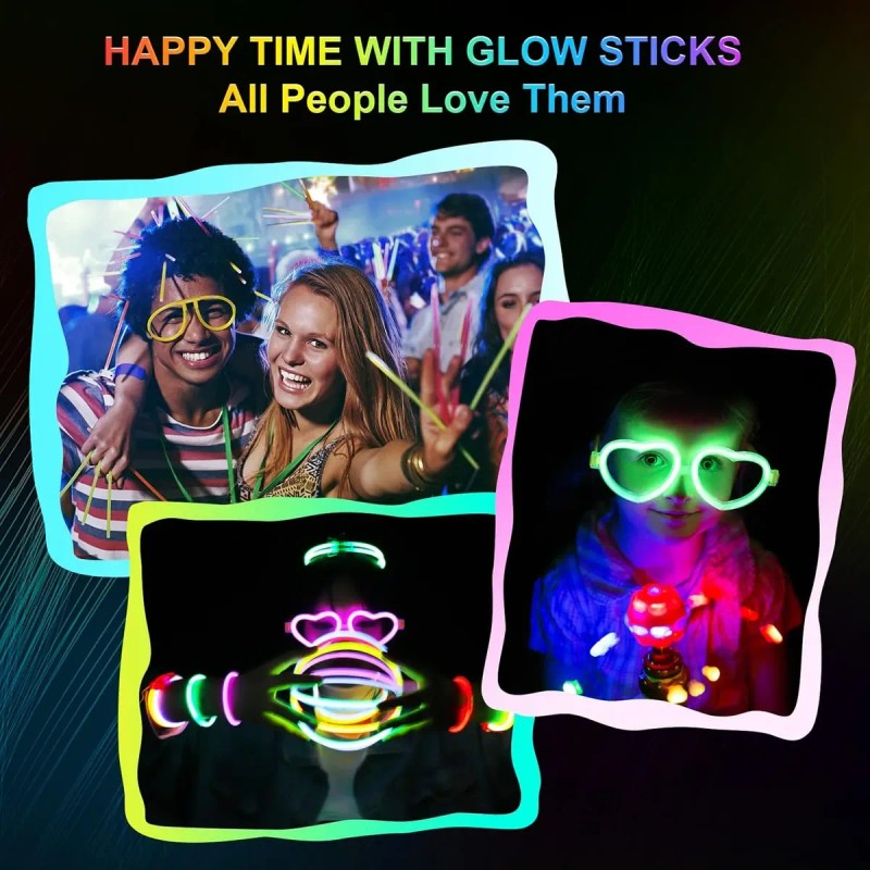 400 Pulseras Neon Fosforescente Glow Stick Fiestas Eventos