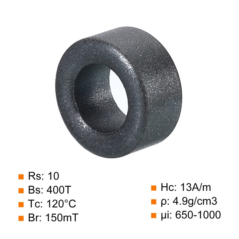 PATIKIL Ferrite Toroid Core 14mm x 8mm x 7mm 10pcs