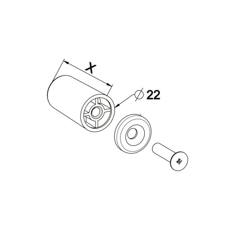 cyclingcolors 2x Round Roller Shutter End Stoppers 15 mm Diameter