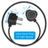 FORE 4-Pack 2-Feet/ 60cm 45-Degree Symmetry Angled MIDI Cable with