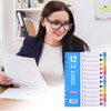 Set of 5 Coloured Folder Index Dividers for Folder A4