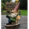 FHFY Garden Wesley the Weeder Traditional Gnome Garden 20 cm