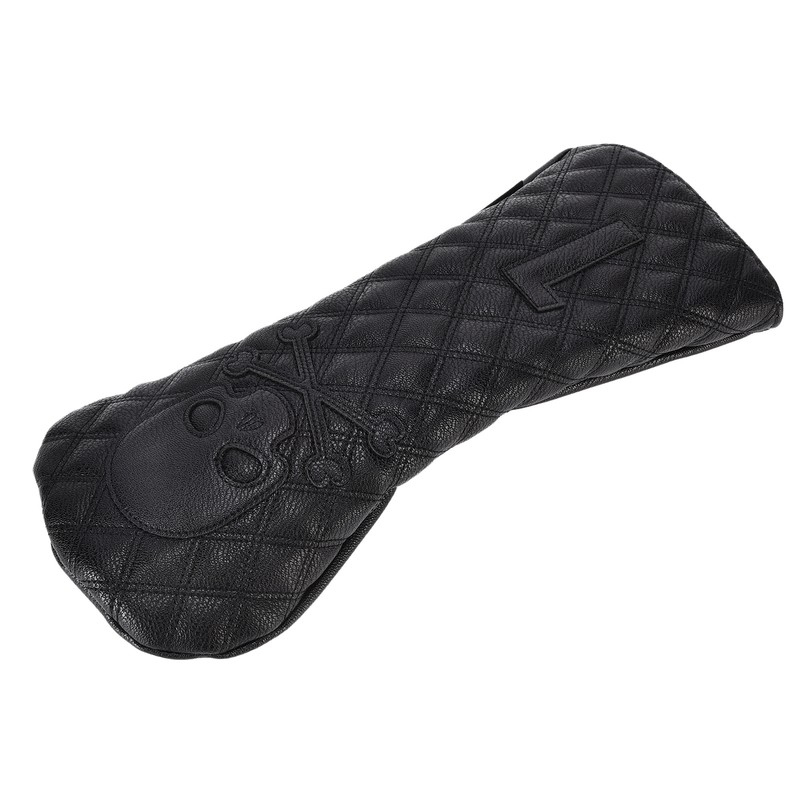 PU Leather Golf Wood Head Covers Waterproof Golf Skull Pattern