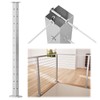 Muzata Corner Cable Railing Post 42 Inch 42"x2"x2" T-drilled One-Post