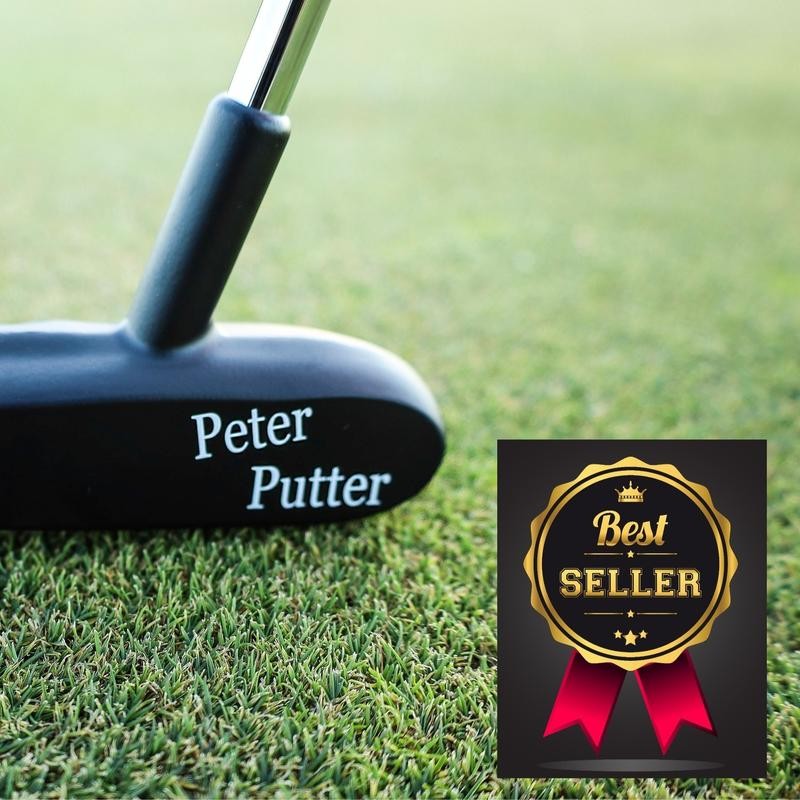 Peter-Putter Golf Putter - Aluminum Head and Chrome Stepless Shaft