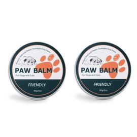 PureVie Natural Paw Balm for Dogs - 2Pcs, 100% Organic Paw Pad Balm for Pets, Repairs & Restores Dry, Cracked & Damaged Paws, 2 oz Canine Paw Moisturizer for Cracked Paws