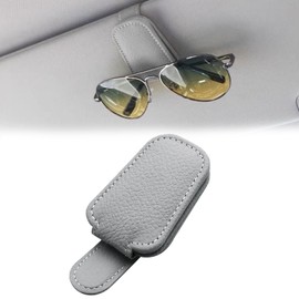 Sunglasses Holder, Car, Sunglass Holder, Car Storage, Car Sun Visor Holder, Sunglasses Holder, Sunglasses Holder, Sun Visor Pocket, Protects Glasses, Leather Style, Easy Installation, Includes Sun
