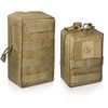 WYNEX 2 Pack Molle Pouches, Tactical EDC Utility Pouch Compact