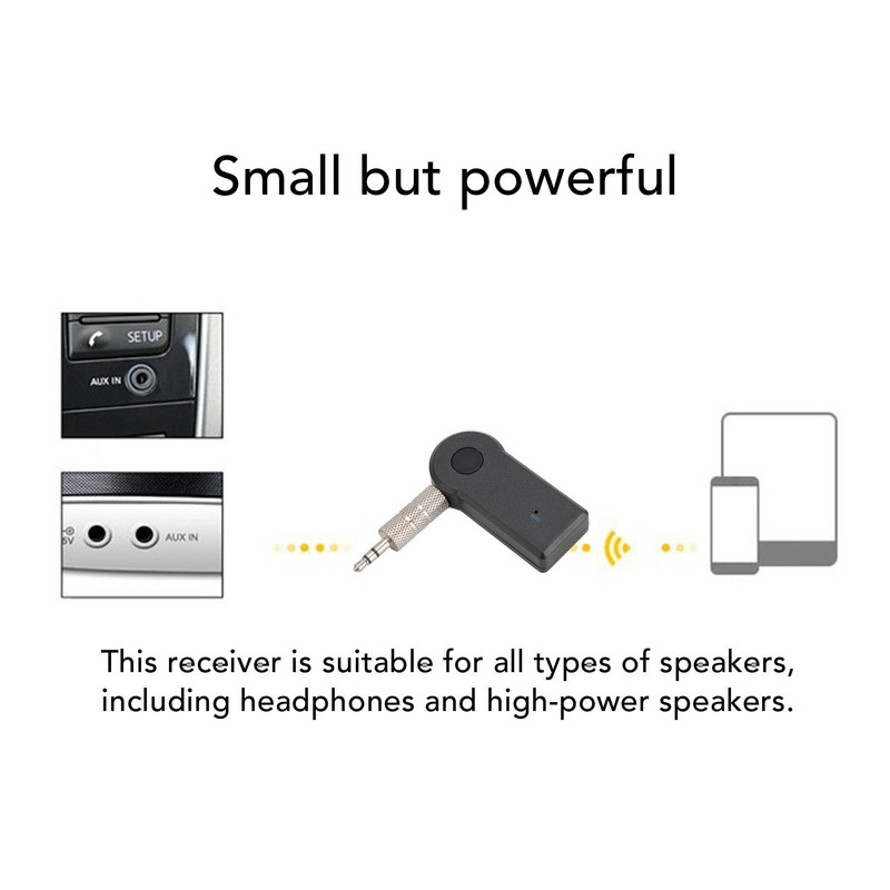 Bluetooth Transmitter Receiver Wireless Adapter, 3.5mm AUX Bluetooth Car Adapter
