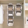 XiXiRan Hanging Wardrobe Organiser, Wardrobe Organiser, 2 Compartments, Wardrobe Organiser,