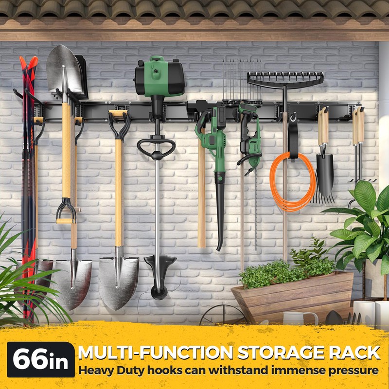 LBT 66" Garage Tool Organizer Wall Mount - 720lbs Garden