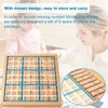 Wooden Sudoku Board Game with Drawer 81-Grid Chessboard Educational Puzzle