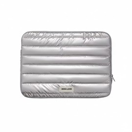 Laptop Sleeve 13.3 Inch Made of Recycled Materials Compatible with MacBook Air 13, MacBook Pro 14, Dell XPS 13, Surface 13.5, Silver, 34 x 2.5 x 24 cm