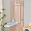 KINGBOARD Over Door Ironing Board, Hanging Ironing Board with Iron