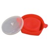 Microwavable Popcorn Bowl with Transparent Lid and Handle Collapsible Silicone