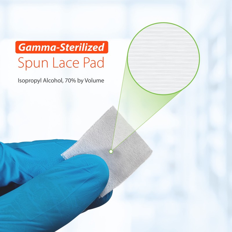 EasyTouch Gamma-Sterilized Alcohol Prep Pads, Box of 100