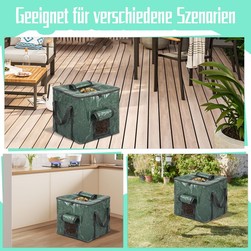 Hlimior Thermal Composter 85L - Garden Composter, Quick Composter &