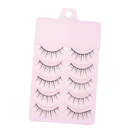 Baluue Natural False Eyelashes for Women 5 Pairs Cosmetics False Eyelash Accessory Natural Beauty