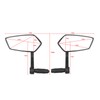 Handlebar Bike Mirror Anti Shaking ABS 360° Rotatable Electric Bike