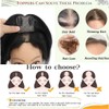 Sheafter Hair Toppers for Women Real Human Hair,360°3D Clips in