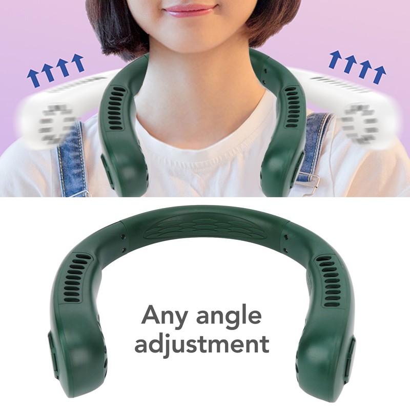 Neck Fan Multifunction 3 Adjustable Speeds Rechargeable Low Noise Bladeless