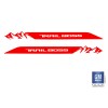 EmblemsPlus Chevy Silverado Red Trail Boss Mountain Hood Decals 2019-2025