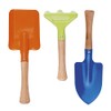 Kids Garden tool set, wooden handle steel heads