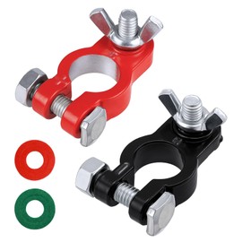 Battery Terminal Connectors Battery Cable Terminals with Washers Top Post Battery Terminal for Marine Boat Car Truck Car Accessories