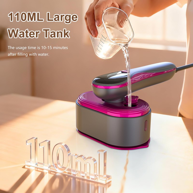 KOKABI Travel Steamer for Clothes, Portable 2 in 1 Dry