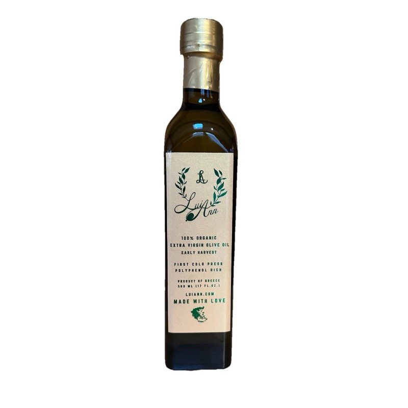 LuiAnn Unique Organic Extra Virgin Olive Oil Early Harvest First