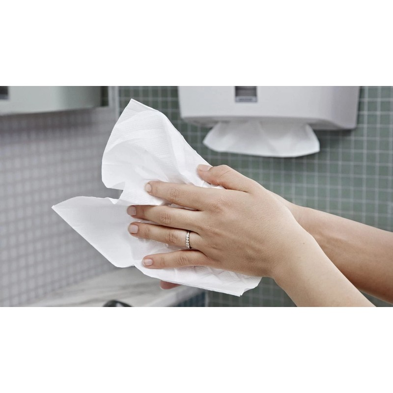 White 1-Ply Z Fold Tissue Paper Hand Towels Premium Interfold
