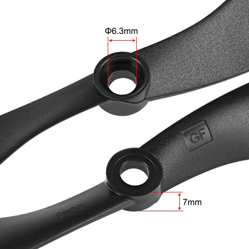 uxcell RC Propellers CW CCW 8045 8x4.5 Inch 2-Vane Fixed-Wing