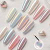 Polvo de uñas cromado de sirena 2 pcs 0, 3