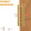 LVYIHAN 24 inch Stainless Steel Door Handle Double Sided, Pull