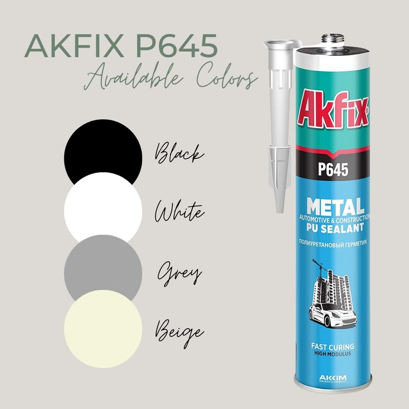 Akfix P645 Seam Sealer Automotive White (2x10.1 Oz.) - Urethane